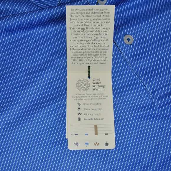 NWT Donald Ross Navy Golf Polo - Picture 4 of 5